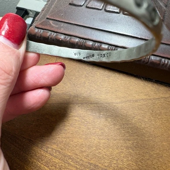 Sterling Silver Bangle Bracelet Set of 3 - Picture 7 of 7